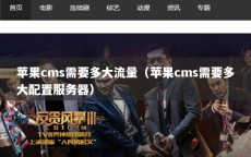 苹果cms需要多大流量（苹果cms需要多大配置服务器）
