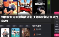 如何获取电影剪辑资源包（电影剪辑去哪里找资源）