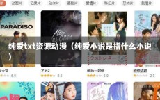 纯爱txt资源动漫（纯爱小说是指什么小说）