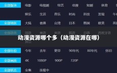 动漫资源哪个多（动漫资源在哪）
