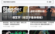 综艺字（综艺字幕条模板）