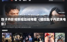 甄子丹影视教程在线观看（播放甄子丹武侠电影）
