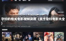 孕妇的相关电影视频资源（关于孕妇电影大全）