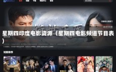 星期四印度电影资源（星期四电影频道节目表）