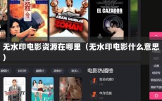 无水印电影资源在哪里（无水印电影什么意思）