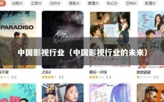 中国影视行业（中国影视行业的未来）