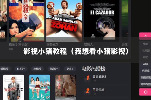 影视小猪教程(我想看小猪影视)