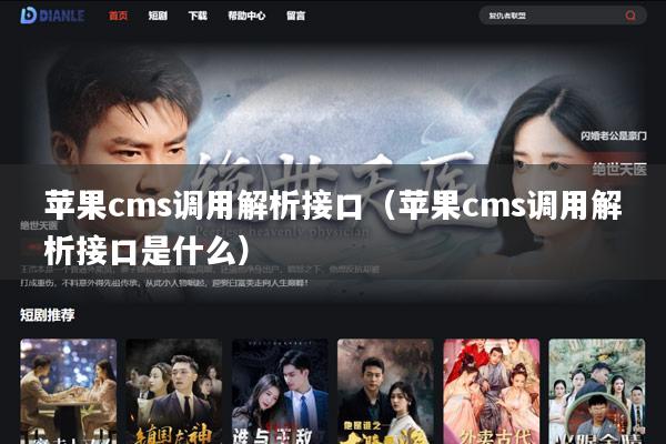 苹果cms调用解析接口(苹果cms调用解析接口是什么)