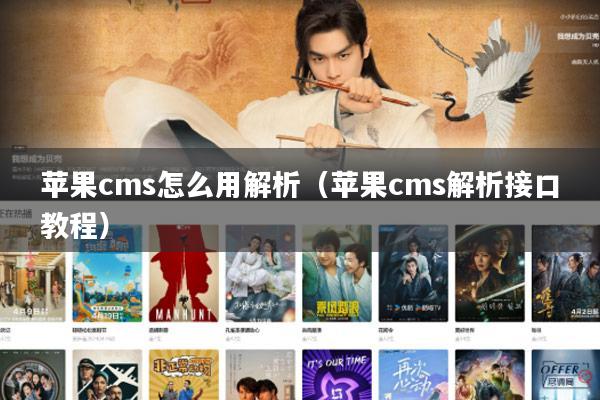 苹果cms怎么用解析(苹果cms解析接口教程)