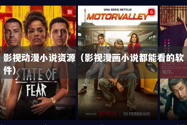 影视动漫小说资源(影视漫画小说都能看的软件)