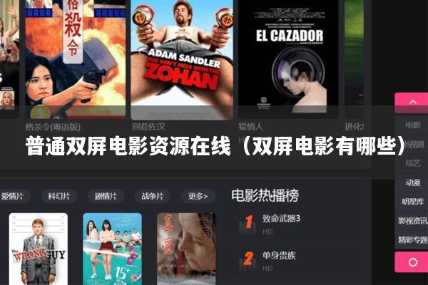 普通双屏电影资源在线(双屏电影有哪些)